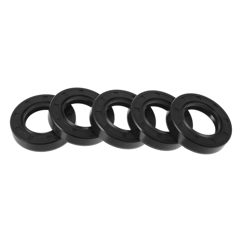 RATCHROLL Oil Seal TC Seal Ring Rotary Shaft Seal 28x48x10mm High Pressure Nitrile Rubber Black 5 Pcs - Image 1